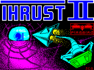 Thrust II title screen for ZX Spectrum